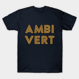 Ambivert - Yellow Print T-Shirt